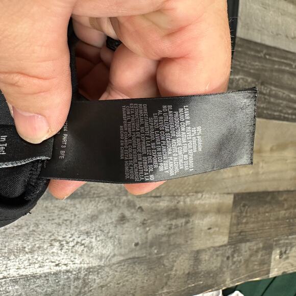 Ted Baker Black Cold Shoulder LBD w/ Ruffle Pockets and Sleeves, Size 0 - Picture 4 of 16